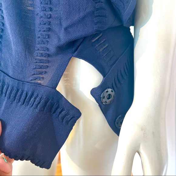 Vintage ROMAN KEFLAY Navy Blue Top - Picture 9 of 11